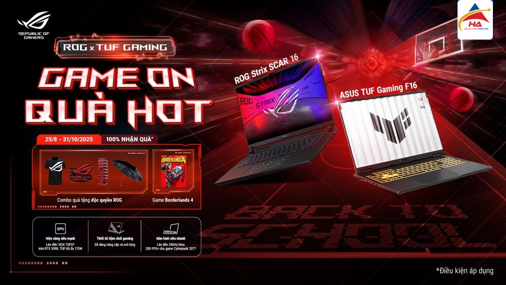 GAME ON QUÀ NGON - Back to school 2025 ROG x TUF Gaming