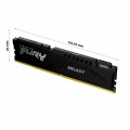 Ram Kingston Fury Beast (KF552C40BB-16) 16GB (1x16GB) DDR5 5200Mhz