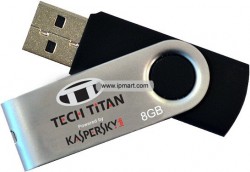 USB 8G Tech.Titan Tích hợp Kaspersky để chống virus và có password bảo vệ