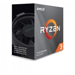 CPU AMD Ryzen 3 3100, Wraith Stealth cooler/ 3.6 GHz (3.9 GHz with boost) / 18MB / 4 cores 8 threads / 65W / Socket AM4