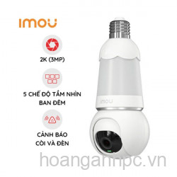 Camera Wifi quay quét bóng đèn 3MP iMOU IPC-S6DP-3M0WEB-E27
