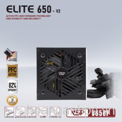 Nguồn VSP Elite V650P-v2 Active PFC  - 600w