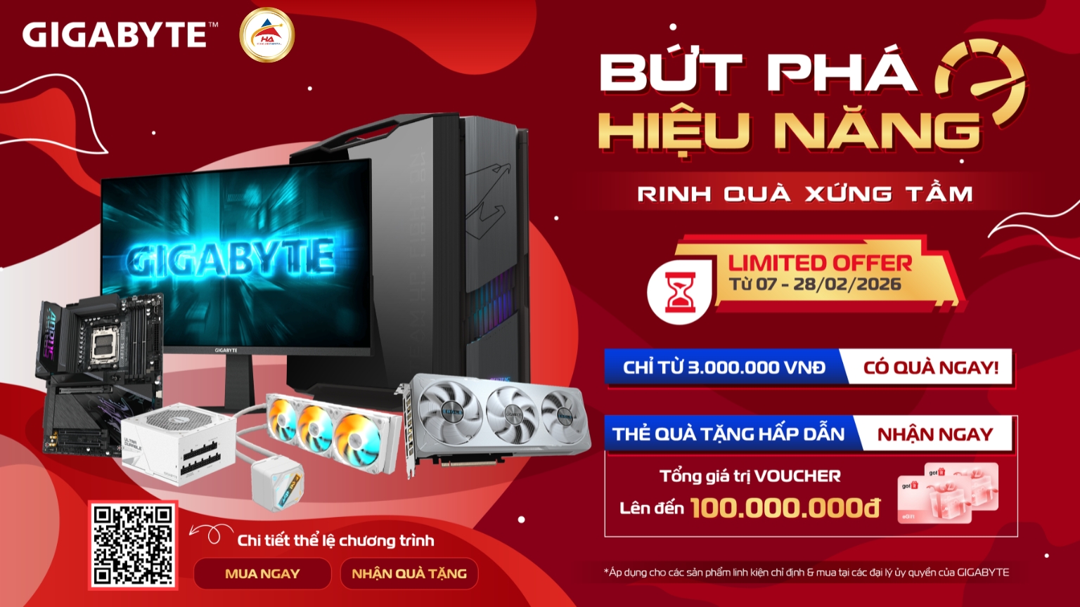 BỨT PHÁ HIỆU NĂNG – RINH QUÀ XỨNG TẦM CÙNG GIGABYTE