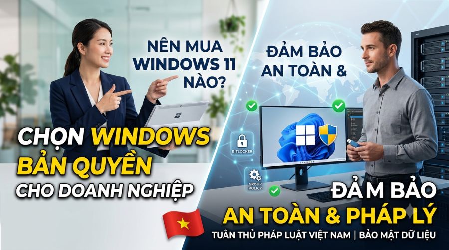 Nên mua Windows bản quyền loại nào cho doanh nghiệp? Tư vấn chi tiết từ A-Z
