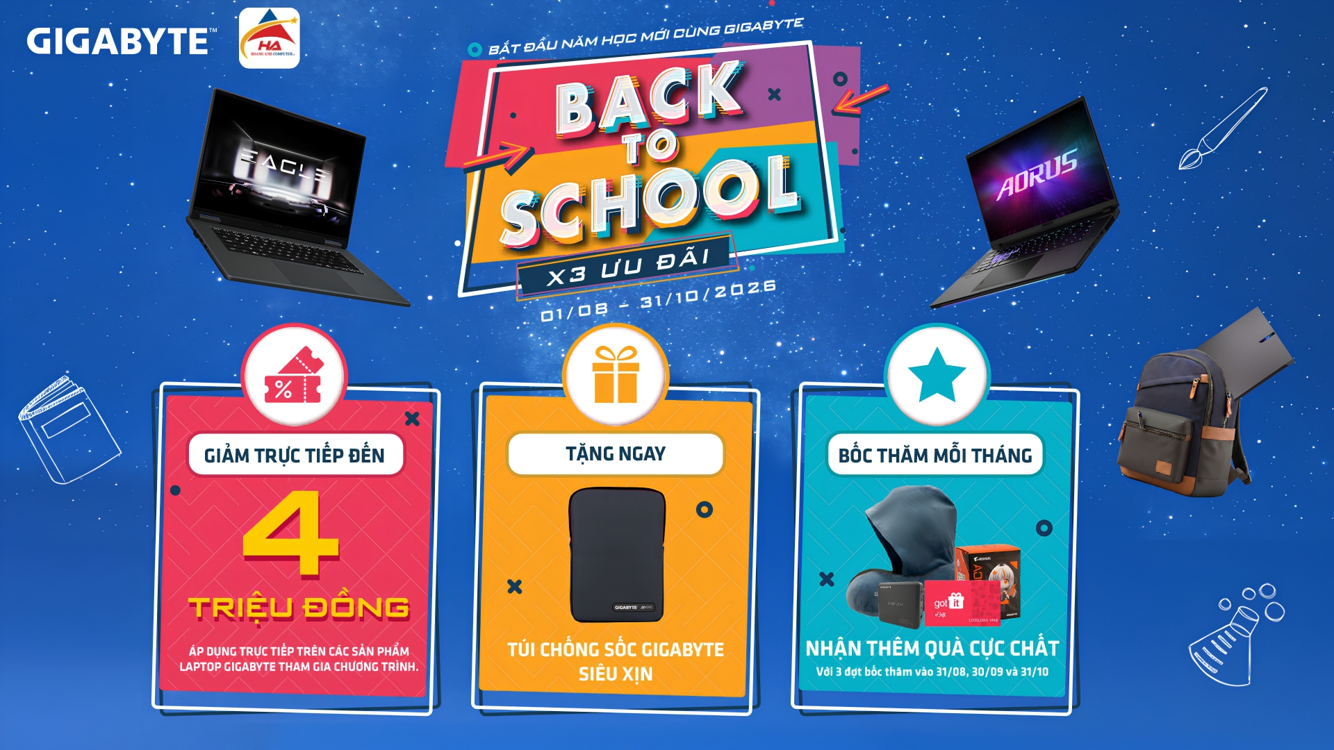 Bắt đầu năm học mới cùng GIGABYTE Back to school 2026