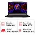 MSI Gaming GF63 12UC-803VN | Core I5 12450H | Ram 8GB / SSD 512GB | 4GB RTX3050 | 15.6 Inch FHD 144Hz | Win 11