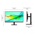 Màn Hình SAMSUNG ViewFinity S6 S60UD LS32D604UAEXXV (32 inch - 2K - IPS - 5ms - 100Hz)