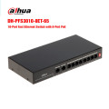 Switch PoE 8 port DAHUA DH-PFS3010-8ET-65 tốc độ nhanh - Hỗ trợ 8 cổng PoE 10Mbps + 2 Cổng Uplink.