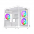 CASE XIGMATEK AQUA M LITE ARTIC 3GF (EN44168) - GAMING M-ATX,3 FAN