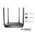 Bộ phát Wifi Hikvision DS-3WR12C WIRELESS ROUTER BĂNG TẦN KÉP CHUẨN AC1200 - 4 dâu