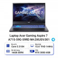 MÁY TÍNH XÁCH TAY (NB) ACER Aspire 7 A715-59G-59RD C5-210H/16GD4/512GSSD /15.6FHD_144Hz/IPS/4C/W11SL/4GD6_RTX3050/ĐEN(NH.DXUSV.001)