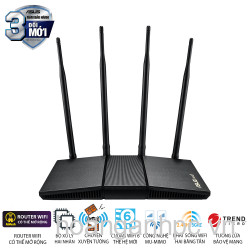 Bộ phát wifi 6 Asus RT-AX1800HP MU-MIMO AX1800Mbps (Xuyên tường) _Router WiFi có thể mở rộng