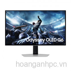 Màn hình gaming Samsung Odyssey G6 LS27DG602SEXXV (2K (2560x1440)/ 27.0Inch/ 0,03ms/ 360Hz/ 250cd/m2/ OLED)