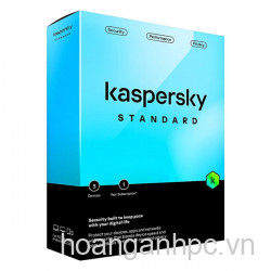 Phần mềm diệt virus Kaspersky Standard - 5U (5 thiết bị/ năm)