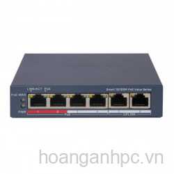 Switch PoE 4 cổng Hikvision DS-3E1106P-EI/M 4 10/100 Mbps PoE port, 2 10/100 Mbps RJ45 port