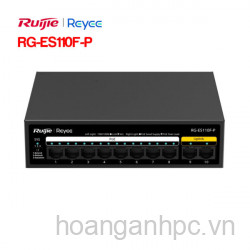 Switch PoE Ruijie RG-ES110F-P - 8 port POE