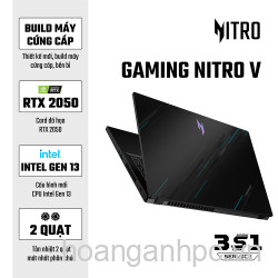 Acer Nitro V ANV15-51-72VS Core i7-13620H,  16GB,  512GB SSD,  RTX2050, 4GB,  15.6" FHD 144Hz,  Win11,  Đen,  NH.QNASV.004