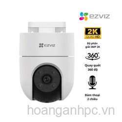 Cam Ezviz H8C Pro 2K 3MP wifi, xoay 360 độ, AI phát hiện dạng người, còi và đèn