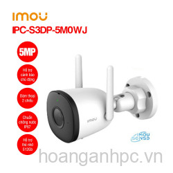 Cam Wifi Imou IPC-S3DP-5M0WJ THÂN/5MP/ĐÀM THOẠI