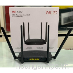 Bộ phát Wifi Hikvision DS-3WR12C WIRELESS ROUTER BĂNG TẦN KÉP CHUẨN AC1200 - 4 dâu