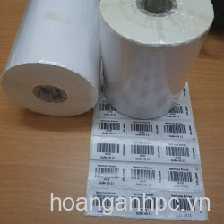 Giấy in mã vạch - 2 tem ( 35x22x30m) -  - dùng cho B350B/420B - in nhiệt
