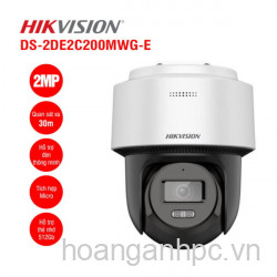 Camera IP Mini PT Smart Hybird Light HIKVISION DS-2DE2C400MWG-E - IP - 4MP - 30m - quay quét