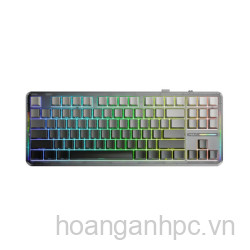 BÀN PHÍM CƠ GAMING AULA F87 PRO 3 MODE (Phiên bản Black gradient/ Grey wood V4 switch)