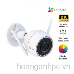 Cam WiFi EZVIZ H3C 2K 3MP Color - 2 dâu - ngoài trời