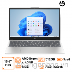 NB HP 15-FC0089AU AMD Ryzen 7-7730U; 16GD4 bus 3200Mhz; 512GB SSD; 15.6"FHD;  Win11H 64; 1Y; (A94XWPA)  màu Gold