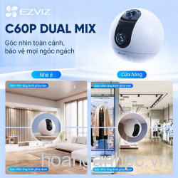 Cam EZVIZ C60p Dual Mix 2K Mắt Kép 3MP+3MP