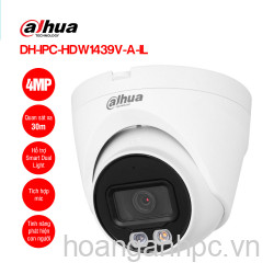 Camera DAHUA DH-IPC-HDW1439V-A-IL (4MP/ mic/có mầu/30m)