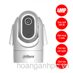 Cam Wifi DAHUA DH-H4C - 4MP - quay quét - trong nhà - 2 dâu
