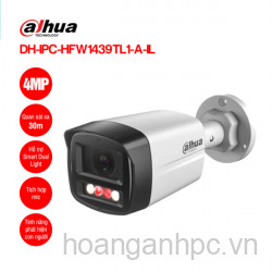 Camera IP DAHUA DH-IPC-HFW1439TL1-A-IL - TRỤ/ 4MP /MIC