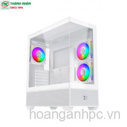 Vỏ Case Xigmatek ALPHARD ARTIC 3GF – EN43826 (E-ATX/ ATX, Kính cường lực, 03 Fan RGB, Trắng)