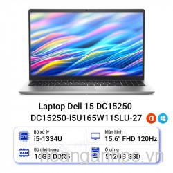 Máy tính xách tay _DELL 15 DC15250 (i5-1334U, 16GB, 512GB SSD, 15.6 " FHD, UMA, Win11, Office Home 24, Bạc, P112F013)(DC15250-i5U165W11SLU-27)