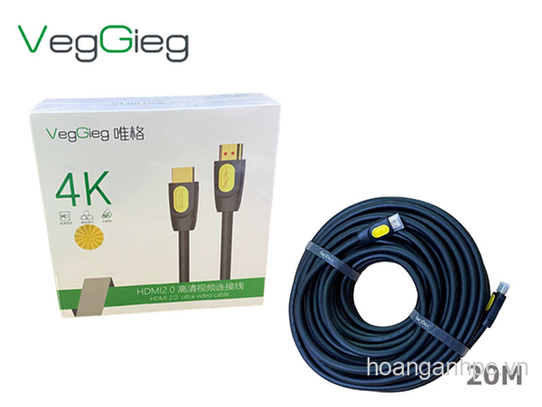 Dây Cable HDMI 20m V_H211 VEGGIEG 4K 