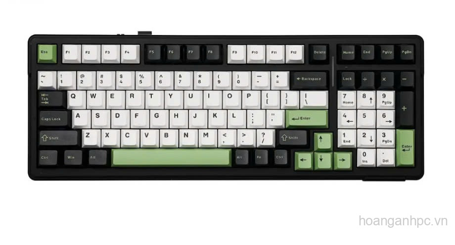 BÀN PHÍM CƠ GAMING AULA F99 3 MODE (Phiên bản đen + trắng + xanh lá/ Whale Sea switch) 