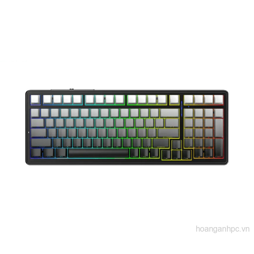 BÀN PHÍM CƠ GAMING AULA F99 PRO  3 MODE (Phiên bản Không núm xoay/ Xám + đen gradient/ Greywood V3 switch)
