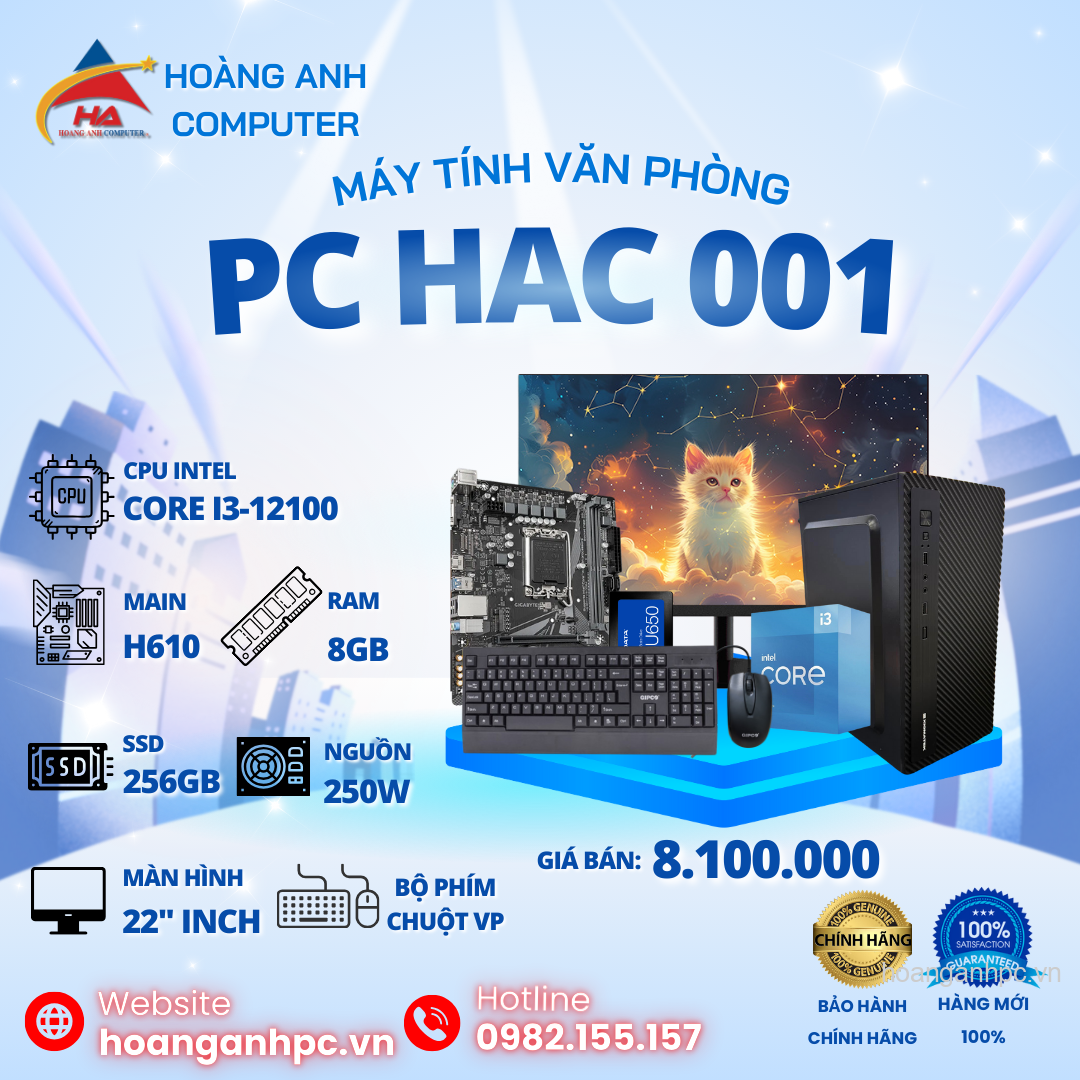 Máy Tính Văn Phòng HAC 001
