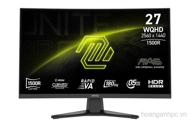 Màn hình Gaming MSI MAG 275CQF E18 (27 inch, 2K, VA, 180Hz, 0.5ms)