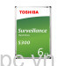 HDD Toshiba Camera S300 6TB 3.5 inch, 5400RPM, SATA III, 256MB Cache (HDWT860UZSVA)