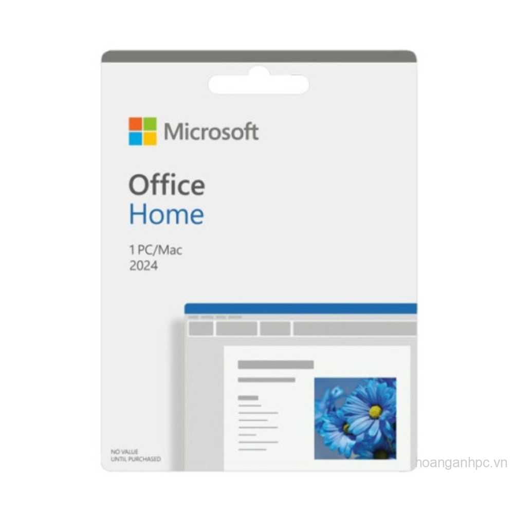 Phần mềm Microsoft Office Home 2024 English APAC EM Medialess (EP2-06811)