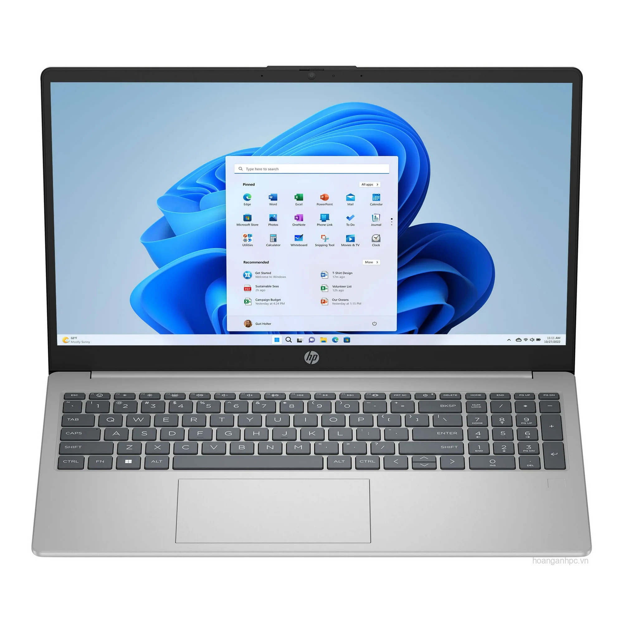 LAPTOP HP 15-FD2050WM (CORE ULTRA 5-225U | 512GB SSD | 8GB | 15.6" FHD | TOUCH | WIN11 | NATURAL SILVER HNK - D4JK5UA